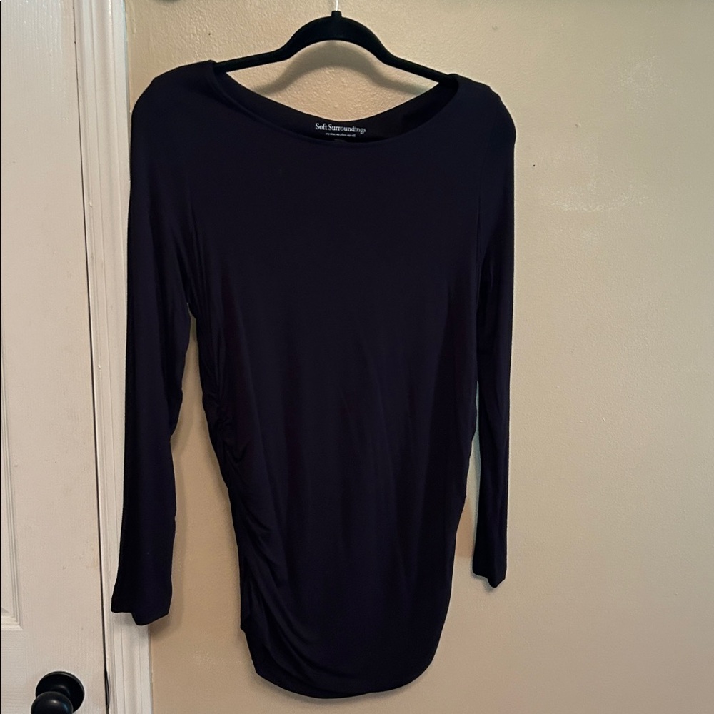 Soft Surroundings black Long Sleeve Top
